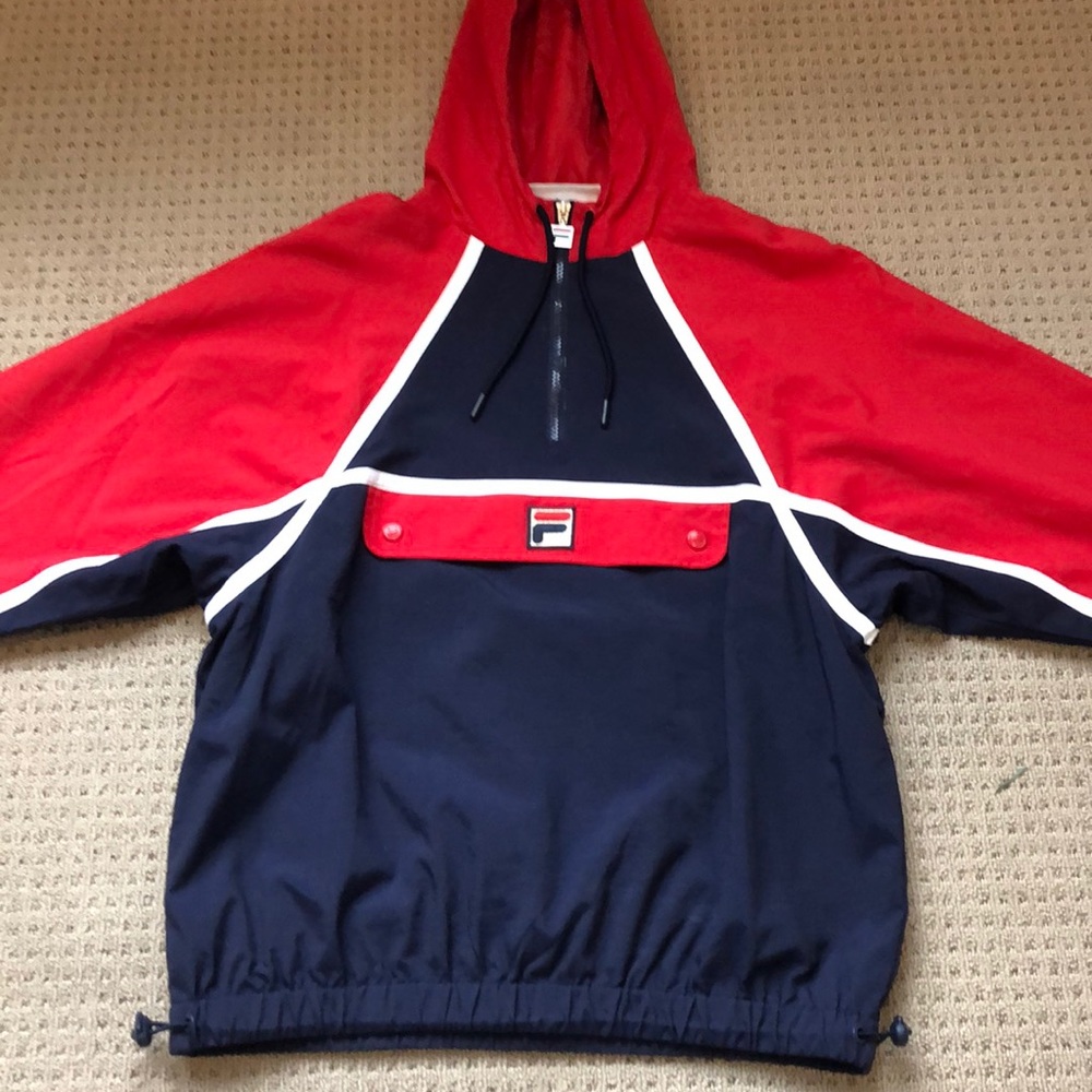 Men’s Fila hooded windbreaker